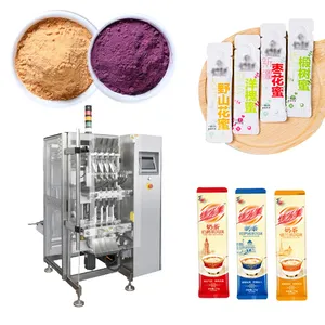 Multi-Lane automatic automatic vertical multi lane instant coffee stick pack sugar sachet powder packing machine with auger fill