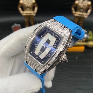 Montre pour femme de luxe haut de gamme Mica <span class=keywords><strong>Lip</strong></span> 007 avec affichage du <span class=keywords><strong>calendrier</strong></span>, moissanite, entièrement sertie de diamants, mouvement mécanique entièrement <span class=keywords><strong>automatique</strong></span> - Product Image 2