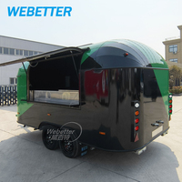 WEBETTER Camion de Restauration Rapide Personnalisé Petites Remorques de Bar Alimentaire Mobile Entièrement Équipé Restaurant Pizza Taco Camion de Nourriture à Vendre