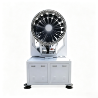 Canon à brouillard programmable avec minuterie, 30-80 m, démarrage/arrêt automatique, pulvérisateur anti-poussière pour opération nocturne autonome sur site