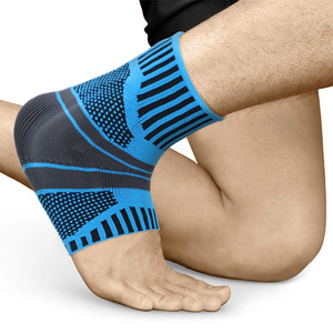 Protection de cheville en silicone pour hommes, équipement de protection léger pour la correction et la compression du pied, fabriqué sur machine à tricoter plate - Product Image 5