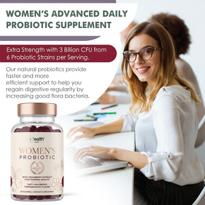 Gomitas Probióticas con Etiqueta Personalizada OEM, Equilibrio Digestivo para Mujeres, Salud Vaginal, Defensa Antioxidante, Apoyo Inmunológico, Fábrica con Certificación GMP e ISO - Product Image 4