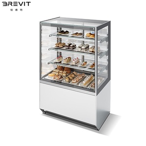 Vitrine Réfrigérée à Gâteaux 2 Niveaux Arc, Refroidie par Air, Porte Vitrée, Éclairage LED, Anti-Buée, Idéale pour Climat Froid - Product Image 2