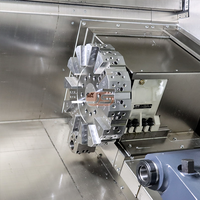 Tour CNC à usage moyen certifié CE TCK56A, centre de tournage métallique, système GSK, mandrin hydraulique à 3 mors, machine de fraisage d'acier