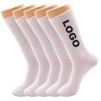 Chaussettes de sport d'élite en coton personnalisées avec logo, design tendance, broderie jacquard, pour femmes et hommes, idéales pour le basketball et l'été