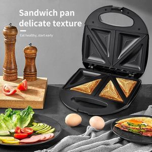 SK902 Máquina <span class=keywords><strong>para</strong></span> Hacer Sándwiches 3 en 1 <span class=keywords><strong>para</strong></span> Uso Doméstico, Plancha <span class=keywords><strong>para</strong></span> Waffles y Donuts, Máquina Eléctrica <span class=keywords><strong>para</strong></span> Hornear Desayunos - Product Image 4