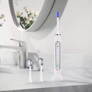 Brosse à dents sonique électrique pour adultes, intelligente, rechargeable, étanche IPX7, 2 pièces, poils doux, modes de nettoyage variés, garantie 1 an - Product Image 4
