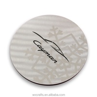 Ensemble de sous-verres classiques en aluminium rond, cadeau promotionnel, impression personnalisée écologique pour les boissons