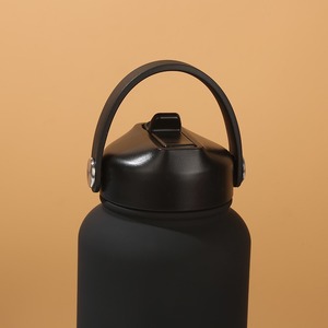 Stainless Steel Water Bottle Tumbler 500ml 750ml 1000ml Vacuum Insulated <b>With</b> Handle For Travel - Product Image 2