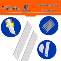 Lames de couteau à découper en acier au carbone trempé, lames de couteau utilitaire industrielles à rupture rapide pour le découpage de cartons en entrepôt et au bureau, vente en gros