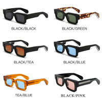 Lunettes de soleil épaisses en acétate faites à la main, unisexe, pour streetwear, conduite en extérieur, verres polarisés UV400, charnières 3+4, design antidérapant