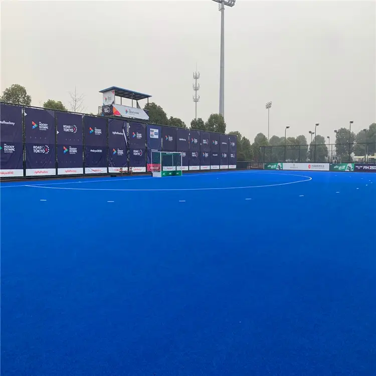 MCG Blue Color Hockey Grass Artificial Turf For Hockey Field Using