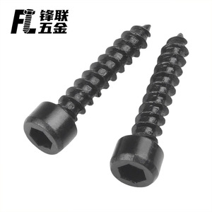 Tornillos Autorroscantes de Cabeza Cilíndrica Fenglian de Aleación Negra con Punta Cilíndrica, Acero al Carbono Q215A Grado A para Uso en Construcción - Product Image 3