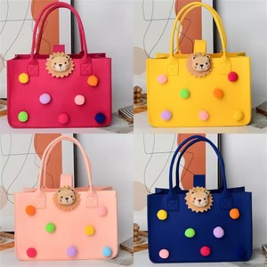 กระเป๋าสักหลาดใหม่พร้อมของขวัญกระเป๋าถือการ์ตูนกระเป๋าถือสตรีกระเป๋าผ้าสำหรับงานเลี้ยงหนึ่งร้อยวันของขวัญสำหรับเด็กกระเป๋าโท้ทกระเป๋าถือ - Product Image 4