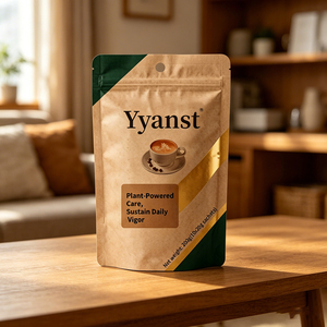 Poudre de café énergétique quotidienne à base de plantes 200g (10x20g Sachets) Boisson instantanée à énergie naturelle - Product Image 4