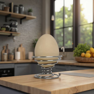 Duurzaam Roestvrijstalen Eierbak Compressieveer Stijlvol Spoelontwerp - Product Image 1