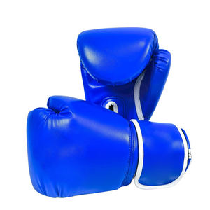 قفازات ملاكمة من الجلد الأسود ، قفازات ملاكمة للمحترفين ، جلد صناعي + - Product Image 2