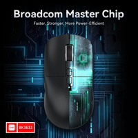 Attack Shark X6 Mouse Souris gamer légère à trois modes PAW3395 Esport Rechargeable RGB Souris sans fil de jeu pour ordinateur