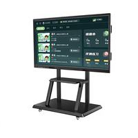 Tableau blanc interactif Android 16 Octa Core de 110 pouces, 8 Go 128 Go, écran numérique multi-touch infrarouge 4K, double système pour l'école