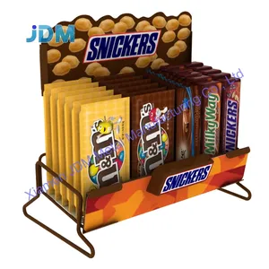 Khuyến Mãi Snack Uống Giỏ Tầng Lớp Nhỏ Tùy Chỉnh Cửa Hàng 2 Tier Truy Cập Hiển Thị Rack Đứng Dây Counter Top Desktop