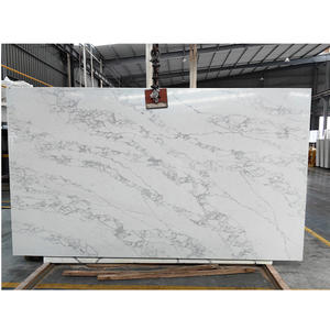 Quartz artificiel Goldtop 5122 de haute qualité pour la décoration d'hôtels modernes, pour plans de travail, vanités, conception de modèles 3D ODM/OEM - Product Image 1