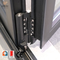 Porte pliante en alliage d'aluminium, design moderne minimaliste, portes pivotantes en aluminium, porte pliante personnalisable