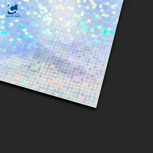 A4 Holographic Sheet Vinyl Inkjet Có Thể In Tùy Chỉnh Cắt Dán Cho Máy In Dính Die Kiss Kích Thước Rõ Ràng Hologram Sticker Giấy