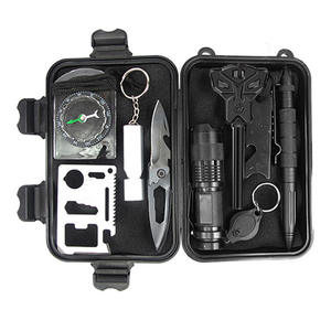 9pcs in one Professional <span class=keywords><strong>Combo</strong></span> SK01 trousses de survie de premiers soins pour <span class=keywords><strong>camping</strong></span> en plein air - Product Image 1