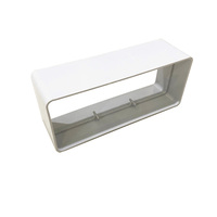 Conduit de ventilation en plastique rectangulaire à 90 degrés et raccords de canal plat