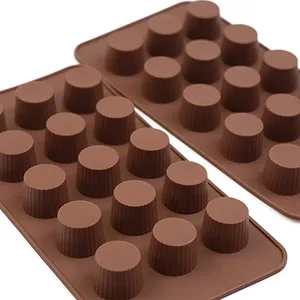 <b>Baking</b> Rectangle Accessories for Soap Peanut Butter Jello Cordial Fat Bombs Kitchen Tools <b>Silicone</b> Mini Cup Molds - Product Image 6