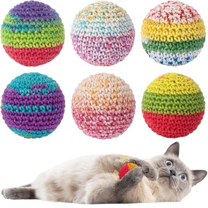 Juguete de Bola de Lana Tejida a Mano de Alta Calidad con Campana para Gatos, Interactivo, para Uso en Interiores, Juguetes para Masticar para Gatos y Gatitos, Entrega Rápida - Product Image 4