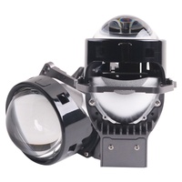 Sanvi Phares à lentille de projecteur Bi-LED de haute qualité 5500K 80W F30 3 pouces 10000 Lumens, ajustement universel pour 12V
