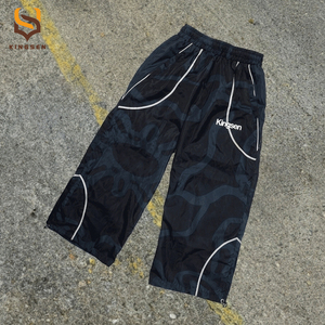 Clothing Manufacturer Custom 3m Reflective Windbreaker Jacket and <b>Nylon</b> Pants Set Digital Print Design <b>Men</b> Windbreaker <b>Tracksuit</b> - Product Image 3