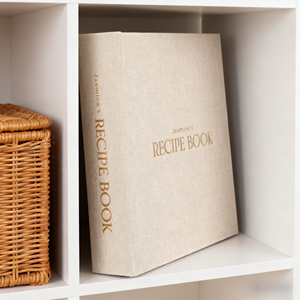 Reliure de recettes personnalisée avec des feuilles de protection en plastique, cartes de recettes remplissables, reliure de livre de cuisine familial - Product Image 2