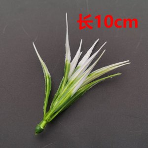 Plante aquatique artificielle Wen Hope, herbe de printemps, 10 cm et moins, ornement en plastique vert et blanc pour la décoration de la maison et du bureau - Product Image 3