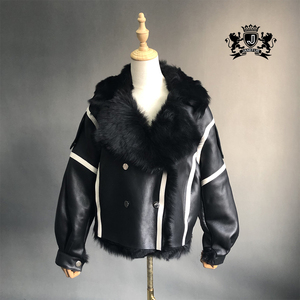 Gerçek koyun derisi deri ceket kadın deri ceket kadın ceket ve mont kadın deri kürk ceket - Product Image 5