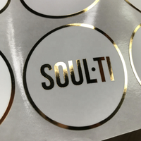 Vinyle adhésif imperméable, impression colorée, Permanent, Non amovible, personnalisé, Logo en plastique, étiquettes d'emballage, feuille d'or