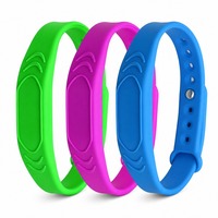 Pulsera de Silicona RFID NFC con Logotipo Personalizado, 13.56MHz, Impermeable, para Eventos, Venta al Por Mayor, MOQ Bajo de 100 Piezas, Diseño de Maqueta Gratuito