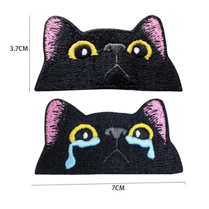 พร้อมส่ง แพทช์ปักลายการ์ตูนแมวแบบกำหนดเอง ตราสัญลักษณ์สำหรับเสื้อกั๊กยุทธวิธี หมวก กระเป๋าเดินป่า หมวกกันน็อค - Product Image 2
