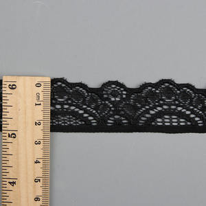 Giysiler ve çantalar için küçük naylon elastik şerit süs siyah ve beyaz seksi stil - Product Image 5