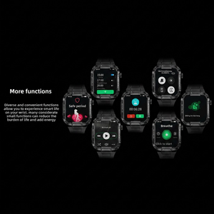 Reloj Inteligente MK66 con Pantalla Táctil de 1.85 Pulgadas, <span class=keywords><strong>GloryFit</strong></span>, Resistente al Agua IP68, Reloj Inteligente Resistente MK66 para Hombres, Deportes al Aire Libre - Product Image 3
