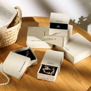 Manufacturer Customized Logo Eco-friendly Cardboard Jewelry Set Box Lids and Bases Boxes for Necklace <b>Ring</b> Pendant with Handbag - Product Image 2