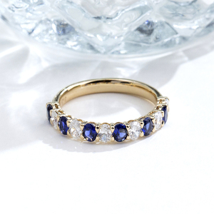 Bague de fiançailles Messi Jewelry MSR-2151 14k, diamant de laboratoire taille ronde, couleurs variées - Product Image 1
