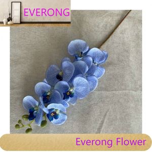 ผ้าไหมเทียมสัมผัสจริงกิ่งกล้วยไม้ผีเสื้อดอกไม้ประดิษฐ์ผ้ากิ่งกล้วยไม้ Phalaenopsis 8 หัวกล้วยไม้ประดิษฐ์ - Product Image 6