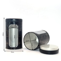 Boîte à thé hermétique en métal XPD en gros, boîte à thé ronde personnalisée avec couvercle, conteneur en métal pour café et thé avec couvercle