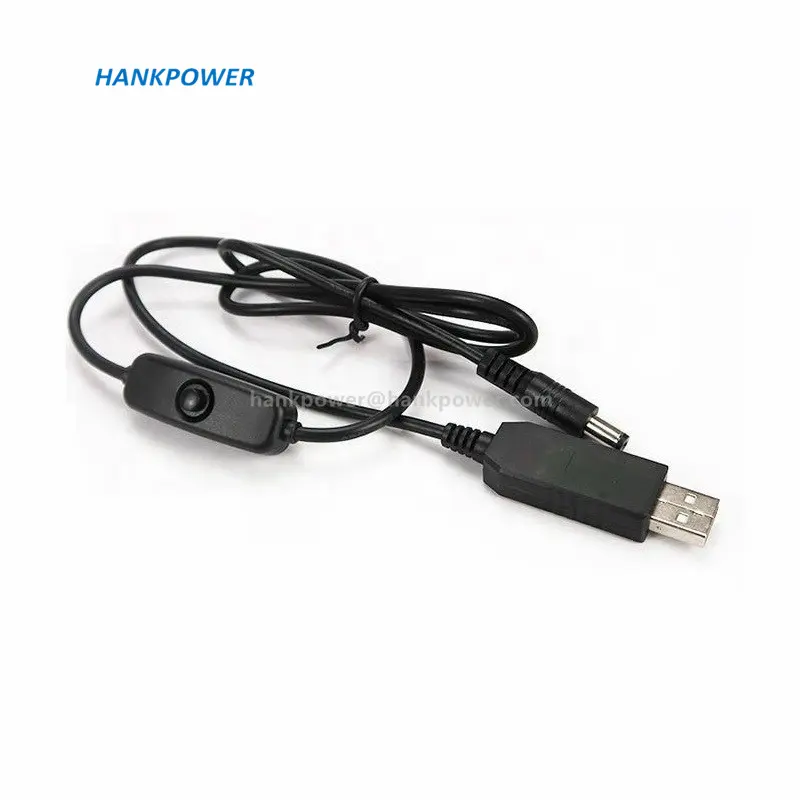 USB 5V to 9V 12V Converter Power Supply Cable For Router LED Lamp 12V Step Up Boost Converter Cable With Switch