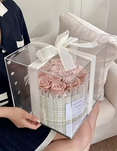 ดอกกุหลาบโรซ่า เอเทอร์น่า ของขวัญวันแม่ วันวาเลนไทน์ วันรับปริญญา วันขอบคุณพระเจ้า  ดอกกุหลาบธรรมชาติ  บรรจุในกล่องอะคริลิค  คงสภาพได้นาน 3-5 ปี - Product Image 6