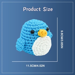 Kit de Ganchillo de Pingüino The <span class=keywords><strong>Woobles</strong></span>, Suministros para Tejer a Mano, Material para Hacer Muñecos de Animales a Crochet - Product Image 2