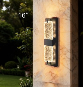 קריסטל אמנותי בועה זכוכית הוביל מנורת קיר תאורה חיצונית מודרנית - Product Image 1