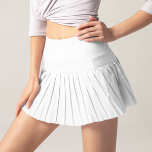 Lulu rok tenis pinggang tinggi lipit, rok tenis, celana olahraga, bisbol, Fitness, rok Gym, rok tenis, pinggang tinggi, musim panas - Product Image 5